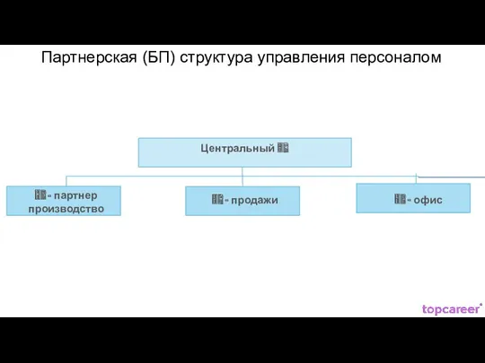 Партнерская структура управления персоналом Партнерская (БП) структура управления персоналом