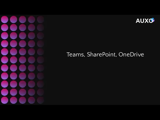 Teams, SharePoint, OneDrive