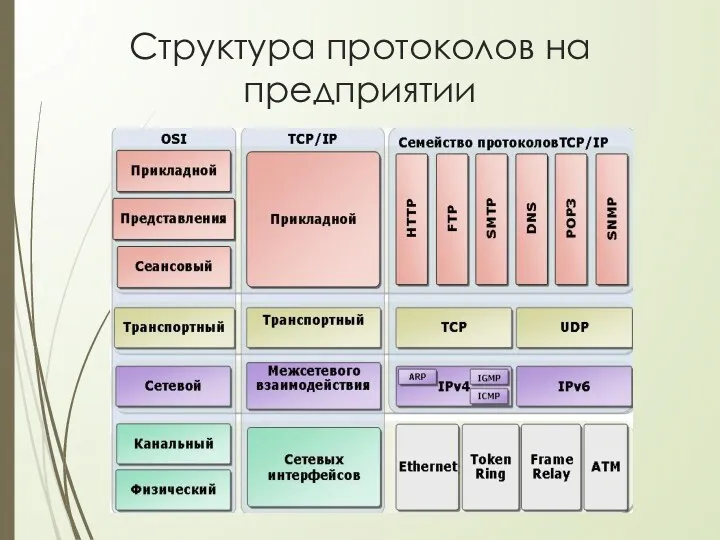 Структура протоколов на предприятии