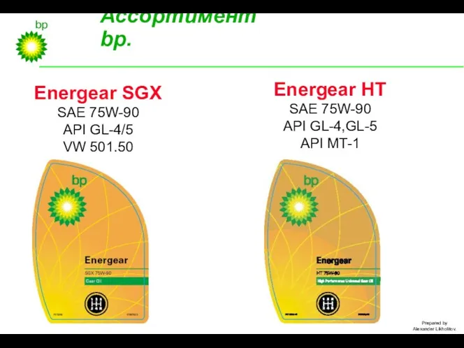 Energear SGX SAE 75W-90 API GL-4/5 VW 501.50 Energear HT