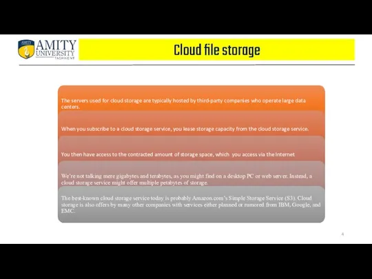 Cloud file storage