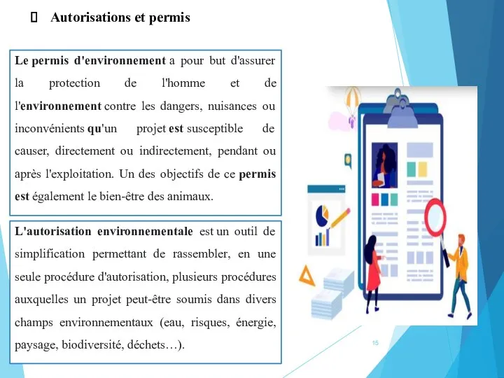 Autorisations et permis Le permis d'environnement a pour but d'assurer