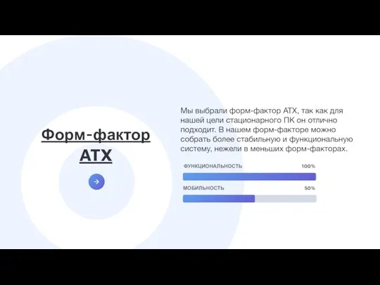 Форм-фактор ATX Мы выбрали форм-фактор ATX, так как для нашей