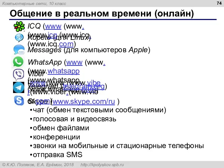 Общение в реальном времени (онлайн) ICQ (www (www. (www.icq (www.icq.