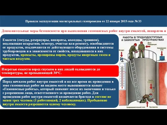 Правила эксплуатации магистральных газопроводов от 22 января 2015 года №