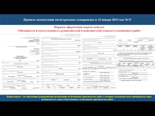 Правила эксплуатации магистральных газопроводов от 22 января 2015 года №