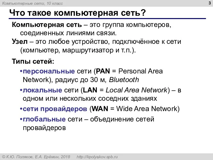 Что такое компьютерная сеть? Компьютерная сеть – это группа компьютеров,