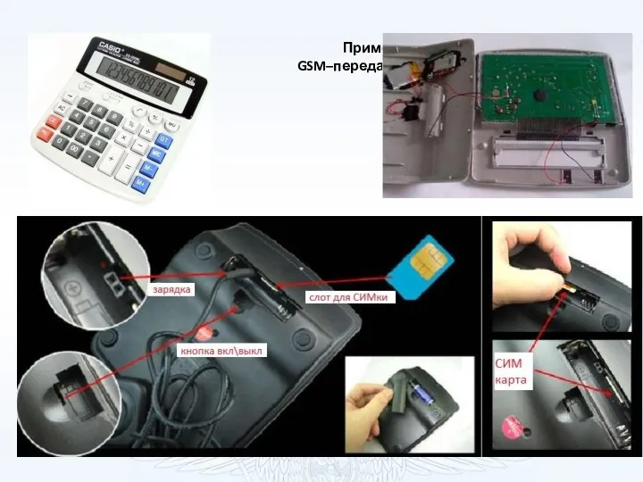 Примеры GSM–передатчиков.