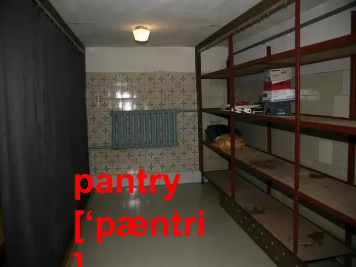 pantry [‘pæntri]