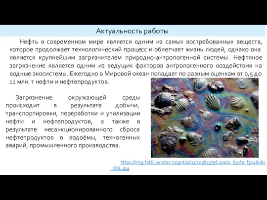 Актуальность работы Нефть в современном мире является одним из самых