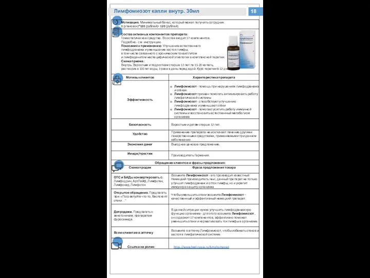 18 Лимфомиозот капли внутр. 30мл