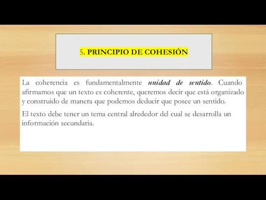 La coherencia es fundamentalmente unidad de sentido. Cuando afirmamos que