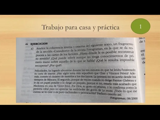 Trabajo para casa y práctica 1