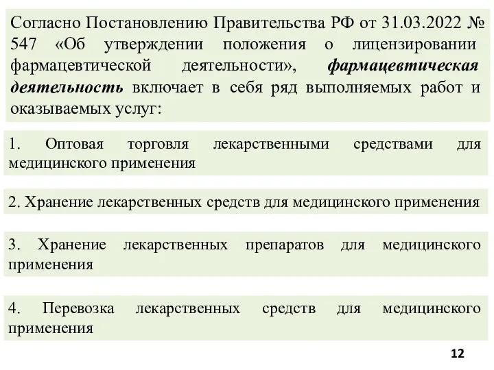 Согласно Постановлению Правительства РФ от 31.03.2022 № 547 «Об утверждении