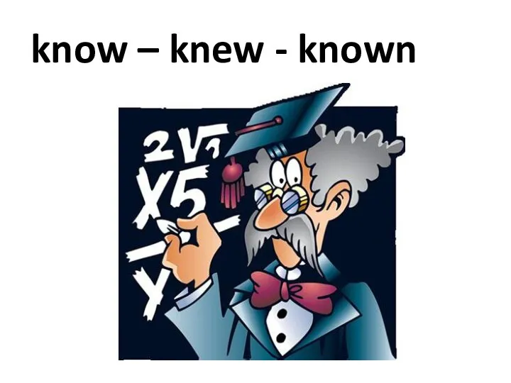 know – knew - known