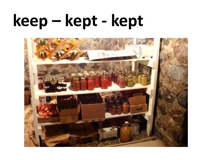 keep – kept - kept