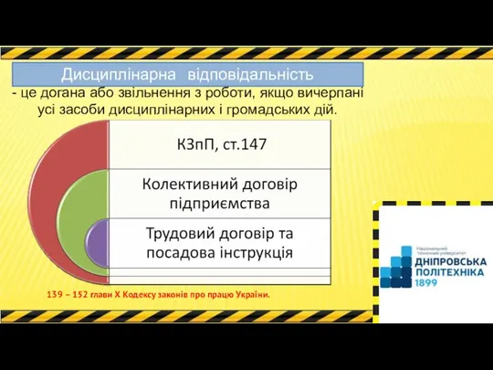 Дисциплінарна відповідальність - це догана або звільнення з роботи, якщо