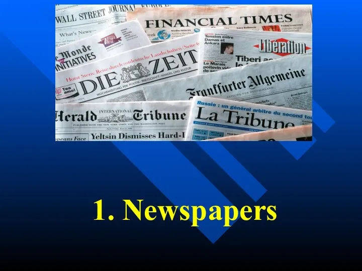 1. Newspapers
