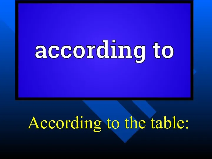 According to the table: