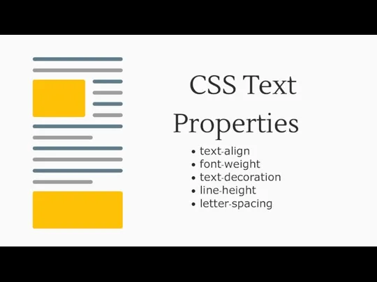 CSS Text Properties text-align font-weight text-decoration line-height letter-spacing