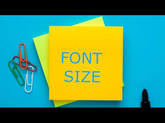 FONT SIZE