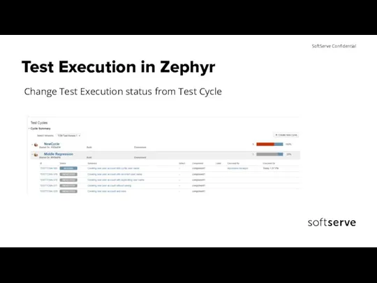 Test Execution in Zephyr Change Test Execution status from Test Cycle