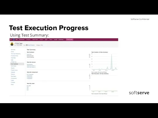 Test Execution Progress Using Test Summary: