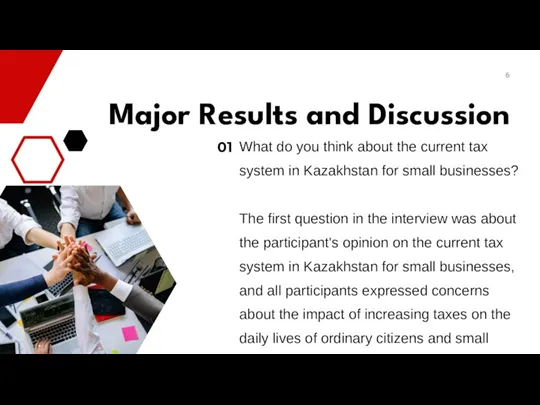 6 Major Results and Discussion What do you think about the current tax