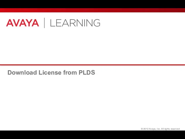 Download License from PLDS