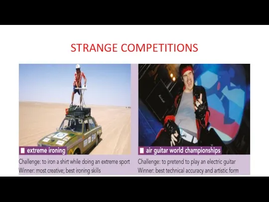 STRANGE COMPETITIONS