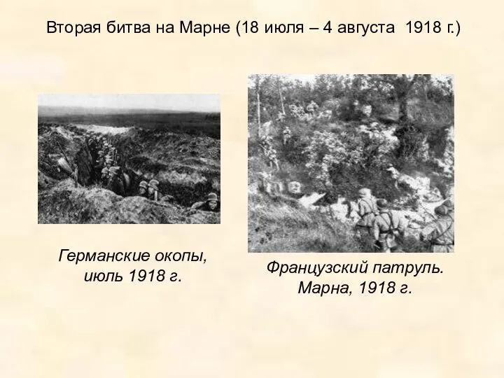 Вторая битва на Марне (18 июля – 4 августа 1918