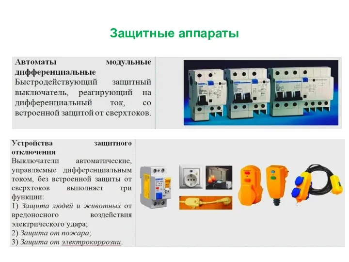 Защитные аппараты