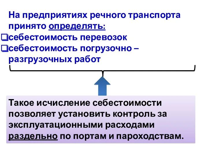 На предприятиях речного транспорта принято определять: себестоимость перевозок себестоимость погрузочно