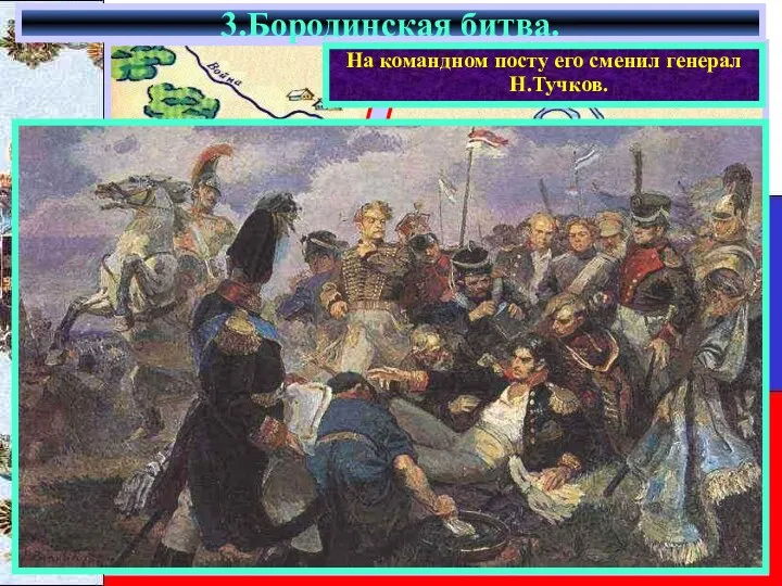 3.Бородинская битва. Барклай де Толли Багратион Уваров Платов В ходе