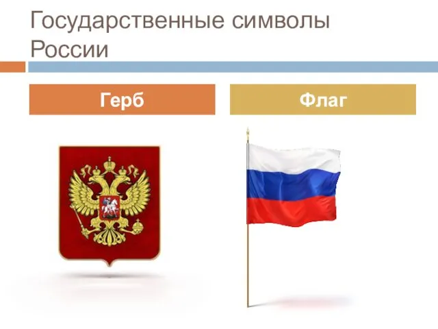 Государственные символы России Герб Флаг