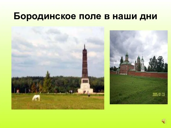 Бородинское поле в наши дни