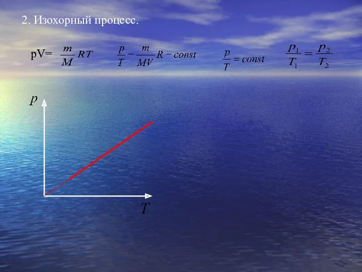 2. Изохорный процесс. pV=