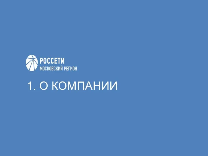 1. О КОМПАНИИ