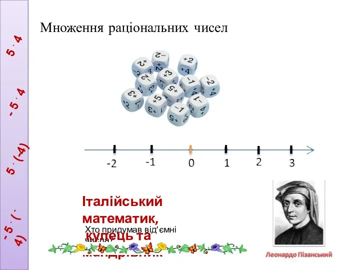 5 . 4 - 5 . 4 5 . (-4)