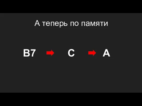 А теперь по памяти A C B7