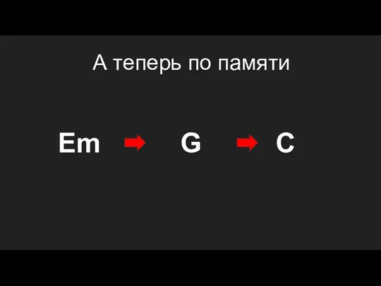 А теперь по памяти C G Em