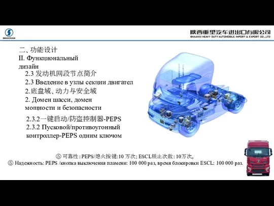 2.3.2一键启动/防盗控制器-PEPS 2.3.2 Пусковой/противоугонный контроллер-PEPS одним ключом 二、功能设计 II. Функциональный дизайн