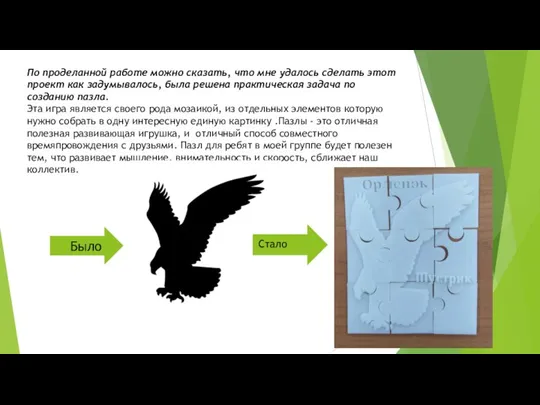 По проделанной работе можно сказать, что мне удалось сделать этот проект как задумывалось,