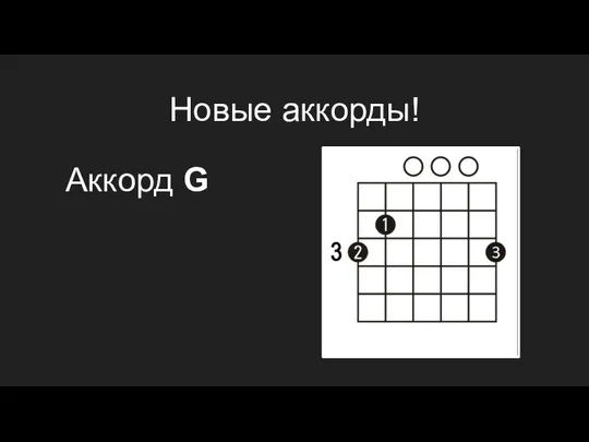 Новые аккорды! Аккорд G