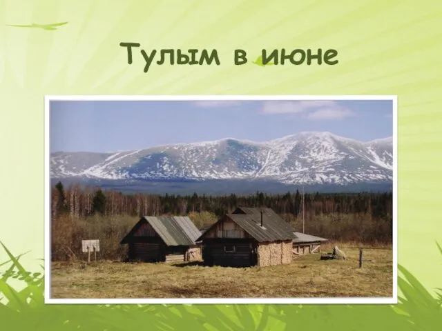 Тулым в июне