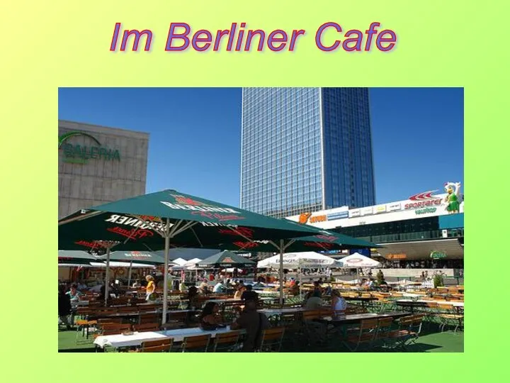 Im Berliner Cafe