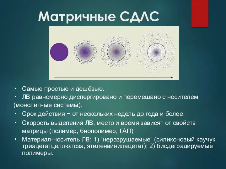 Матричные СДЛС Самые простые и дешёвые. ЛВ равномерно диспергировано и