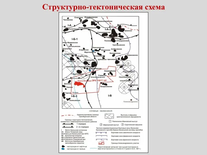 Структурно-тектоническая схема