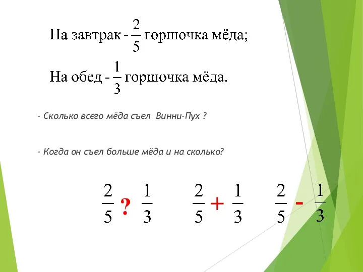 - Сколько всего мёда съел Винни-Пух ? - Когда он