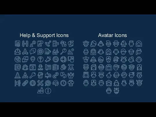 Help & Support Icons Avatar Icons